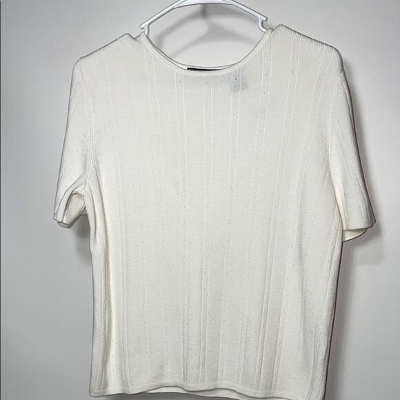 Laura Scott Elegant White Women's Top - Picture 1 of 7